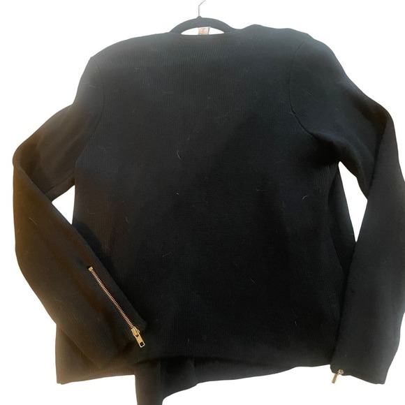 NWT  CHICO'S Moto Cardigan Knit Asymmetrical Zipper Sweater - Picture 11 of 14